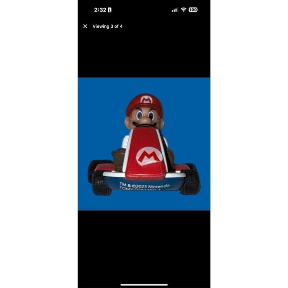 TOMY Impulse Mario Kart Pull Back Racers Surprise Pack Mario & Luigi Race Cars - Picture 9 of 11